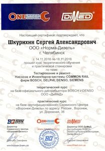 Сертификат Шкурихин